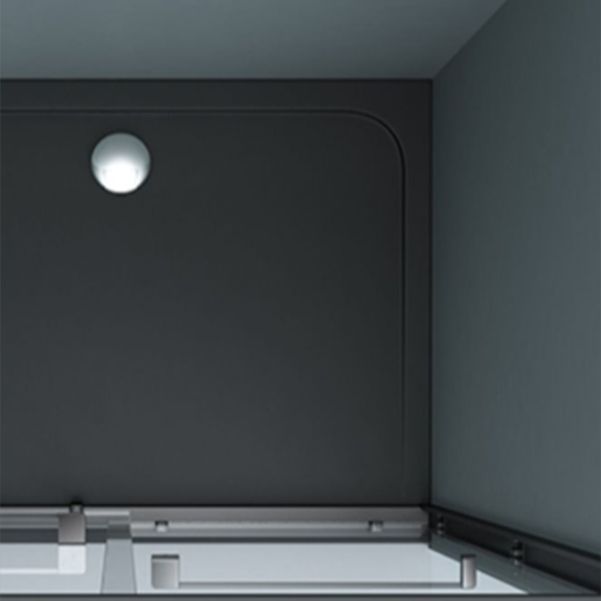 Semi Frameless Double Sliding Shower Door Tempered Glass Shower Door Clearhalo 'Bathroom Remodel & Bathroom Fixtures' 'Home Improvement' 'home_improvement' 'home_improvement_shower_tub_doors' 'Shower and Tub Doors' 'shower_tub_doors' 'Showers & Bathtubs' 1200x1200_10d397d2-9cb7-48a5-9b55-ced4bba5ddcd