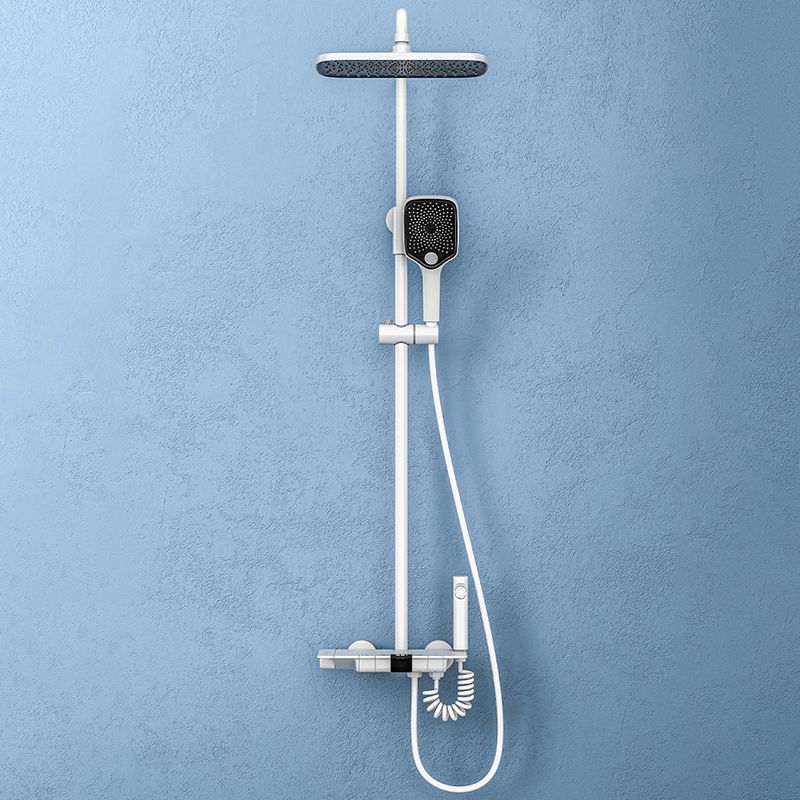 Modern Brass Shower System Wall Mounted Shower Set with Handheld Shower Head Clearhalo 'Bathroom Remodel & Bathroom Fixtures' 'Home Improvement' 'home_improvement' 'home_improvement_shower_faucets' 'Shower Faucets & Systems' 'shower_faucets' 'Showers & Bathtubs Plumbing' 'Showers & Bathtubs' 1200x1200_10db7398-27af-4686-a6f4-b77f367c1615