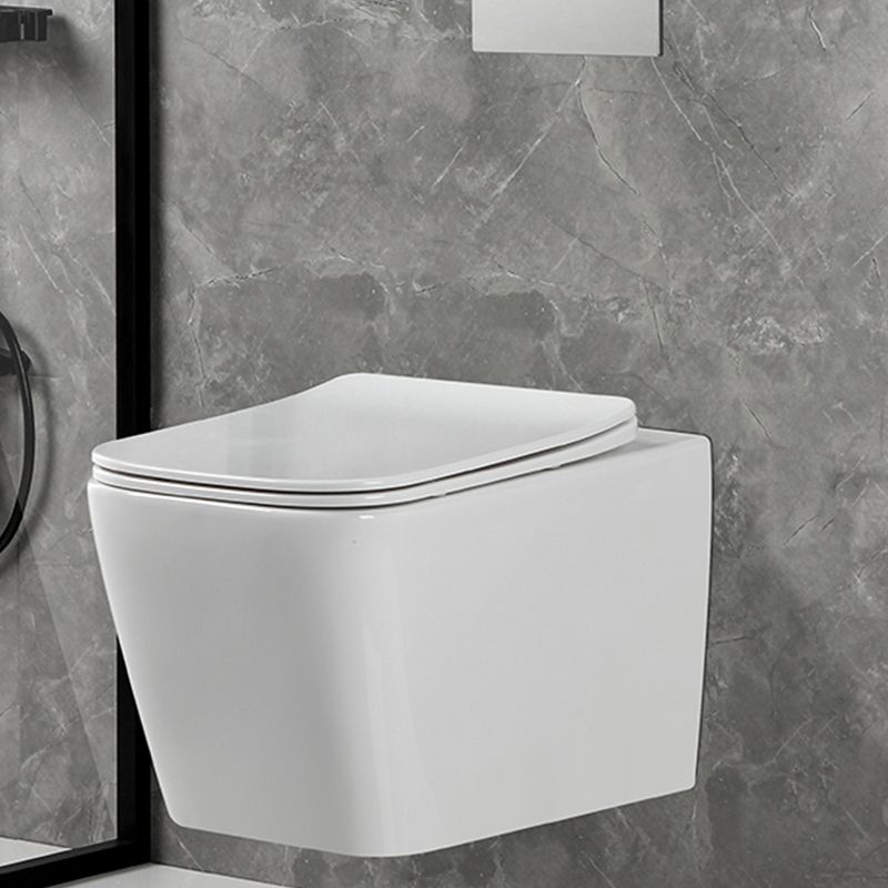 Contemporary Flush Toilet Wall Mount One-Piece Toilet Porcelain Toilet Clearhalo 'Bathroom Remodel & Bathroom Fixtures' 'Home Improvement' 'home_improvement' 'home_improvement_toilets' 'Toilets & Bidets' 'Toilets' 1200x1200_10e93bac-98fe-4d1c-bf44-0e4c4948d9a7