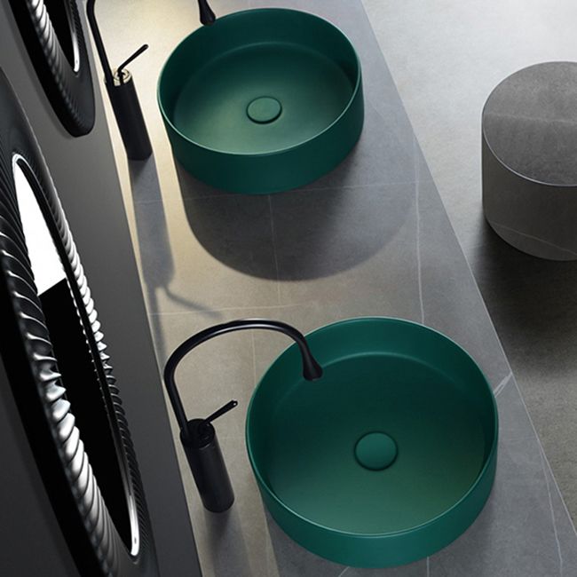 Porcelain Green and Grey Trough Bathroom Sink Modern Trough Bathroom Sink Clearhalo 'Bathroom Remodel & Bathroom Fixtures' 'Bathroom Sinks & Faucet Components' 'Bathroom Sinks' 'bathroom_sink' 'Home Improvement' 'home_improvement' 'home_improvement_bathroom_sink' 1200x1200_10eba93c-5237-440c-9b21-1e89cecaa4b8