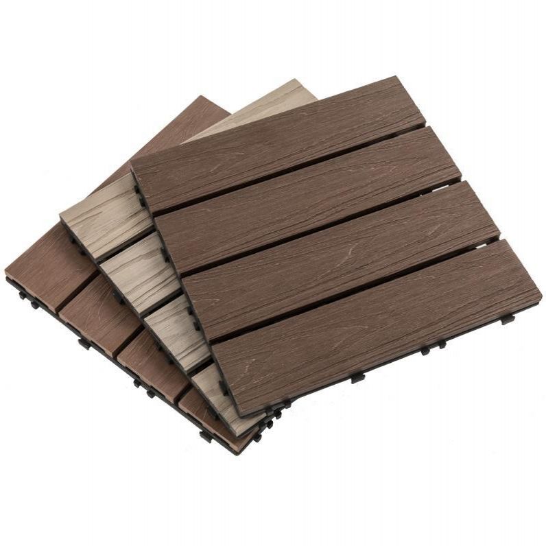 Wooden Flooring Tile Solid Color Click Lock Non-Skid Outdoor Patio Clearhalo 'Home Improvement' 'home_improvement' 'home_improvement_outdoor_deck_tiles_planks' 'Outdoor Deck Tiles & Planks' 'Outdoor Flooring & Tile' 'Outdoor Remodel' 'outdoor_deck_tiles_planks' 1200x1200_10f71c4f-50c3-461b-a6e7-988a12099163