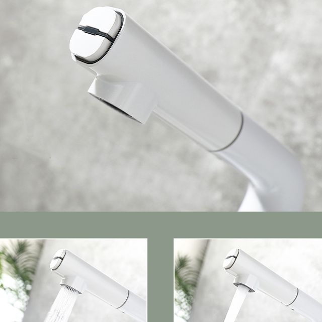 Modern Style Kitchen Faucet Copper Knob Handle Pull Down Kitchen Faucet Clearhalo 'Home Improvement' 'home_improvement' 'home_improvement_kitchen_faucets' 'Kitchen Faucets' 'Kitchen Remodel & Kitchen Fixtures' 'Kitchen Sinks & Faucet Components' 'kitchen_faucets' 1200x1200_11005aaf-b059-480b-a7a9-a7afde487626