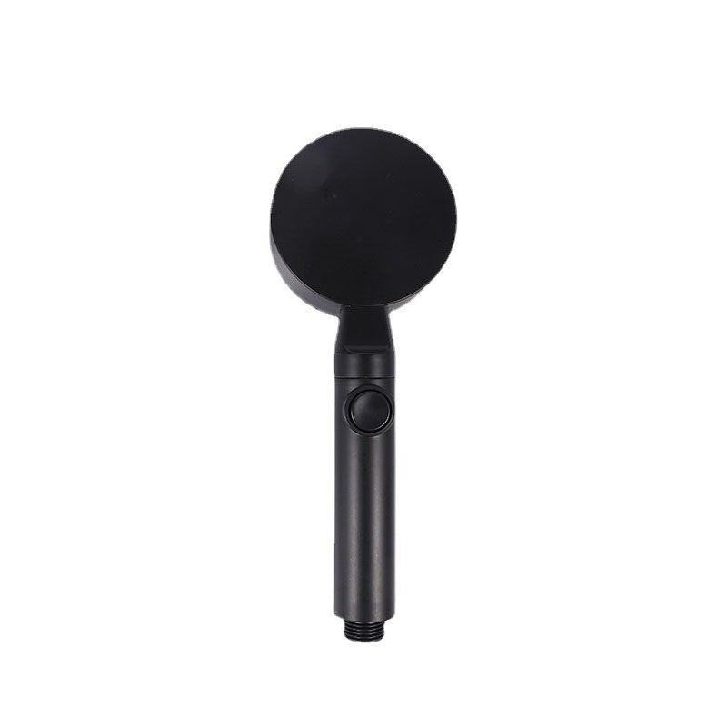 Metal Black Shower Head Self-Cleaning Standard Round Handheld Shower Heads Clearhalo 'Bathroom Remodel & Bathroom Fixtures' 'Home Improvement' 'home_improvement' 'home_improvement_shower_heads' 'Shower Heads' 'shower_heads' 'Showers & Bathtubs Plumbing' 'Showers & Bathtubs' 1200x1200_110e284d-eca3-49d3-a569-df665e1fab22