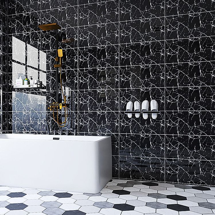 Single Tile Wallpaper Contemporary Plastic Peel and Stick Wall Tile Clearhalo 'Flooring 'Home Improvement' 'home_improvement' 'home_improvement_peel_stick_blacksplash' 'Peel & Stick Backsplash Tile' 'peel_stick_blacksplash' 'Walls & Ceilings' Walls and Ceiling' 1200x1200_111e13dc-d1b0-49a1-8af4-c468d1907774