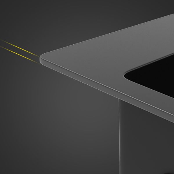 Kitchen Sink Ceramic Rectangular Faucet Pull-out Black Kitchen Sink Clearhalo 'Home Improvement' 'home_improvement' 'home_improvement_kitchen_sinks' 'Kitchen Remodel & Kitchen Fixtures' 'Kitchen Sinks & Faucet Components' 'Kitchen Sinks' 'kitchen_sinks' 1200x1200_112f9c74-3510-4dac-96be-9568beeef6f7