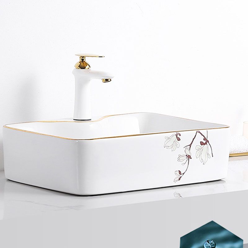 Traditional Vessel Sink Round Porcelain with Faucet Vessel Bathroom Sink Clearhalo 'Bathroom Remodel & Bathroom Fixtures' 'Bathroom Sinks & Faucet Components' 'Bathroom Sinks' 'bathroom_sink' 'Home Improvement' 'home_improvement' 'home_improvement_bathroom_sink' 1200x1200_113aa19b-79d2-495b-8e22-870612ff35f2
