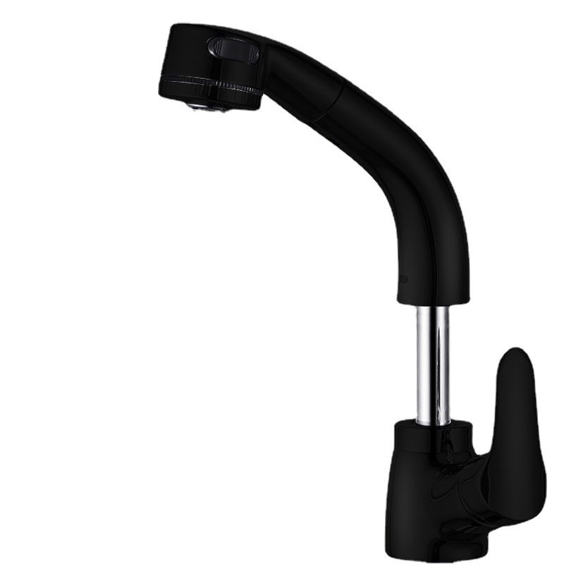 Modern 1-Handle Faucet 1-Hole with Water Dispenser Copper Pull down Faucet Clearhalo 'Home Improvement' 'home_improvement' 'home_improvement_kitchen_faucets' 'Kitchen Faucets' 'Kitchen Remodel & Kitchen Fixtures' 'Kitchen Sinks & Faucet Components' 'kitchen_faucets' 1200x1200_11425612-2096-4075-b7f2-fe075e225713