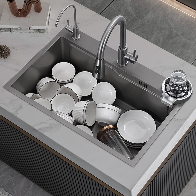Stainless Steel Kitchen Sink Single Bowl Drop-In Sink with 3 Holes Clearhalo 'Home Improvement' 'home_improvement' 'home_improvement_kitchen_sinks' 'Kitchen Remodel & Kitchen Fixtures' 'Kitchen Sinks & Faucet Components' 'Kitchen Sinks' 'kitchen_sinks' 1200x1200_1142ed18-049a-49d3-8557-7f59e83b902f