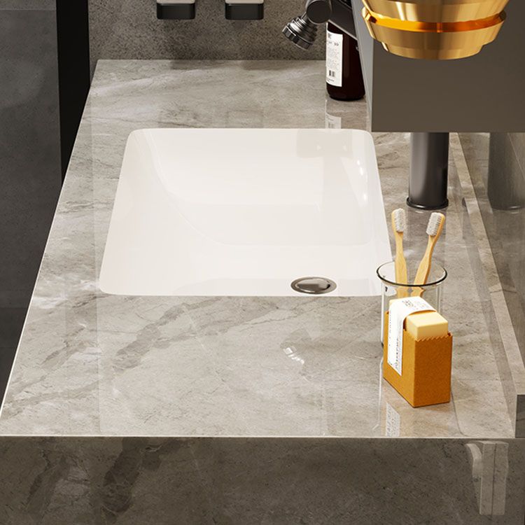 Grey Wall Mount Wood Bathroom Vanity Set with Mirror Included Clearhalo 'Bathroom Remodel & Bathroom Fixtures' 'Bathroom Vanities' 'bathroom_vanities' 'Home Improvement' 'home_improvement' 'home_improvement_bathroom_vanities' 1200x1200_116797fc-2f0f-4bea-8f75-0082522e492a