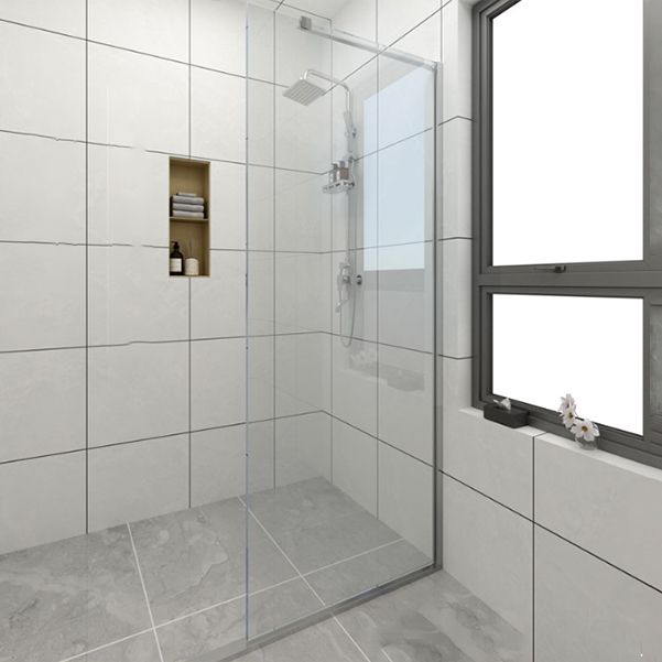 Frameless Transparent Fixed Glass Panel Scratch Resistant Fixed Glass Panel Clearhalo 'Bathroom Remodel & Bathroom Fixtures' 'Home Improvement' 'home_improvement' 'home_improvement_shower_tub_doors' 'Shower and Tub Doors' 'shower_tub_doors' 'Showers & Bathtubs' 1200x1200_11a5b4cf-714f-4431-890d-ad44ae7f87f4