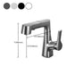 Modern Vessel Sink Faucet Lever Handle Pull-out Bathroom Faucet Clearhalo 'bathroom_sink_faucets' 'Conjuntos de Torneiras de Lavatório e Banheiro' 'home_improvement' 'home_improvement_bathroom_sink_faucets' 'Mobiliário Doméstico' 'Página inicial' 'Renovação e equipamento de casa de banho' 'Torneira para lavatório de banheiro' 1200x1200_11ab1432-517d-4db0-bac8-80f5c0fd4f49