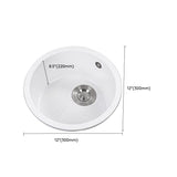 Round Quartz Kitchen Sink Single Bowl Kitchen Sink with Basket Strainer Clearhalo 'Home Improvement' 'home_improvement' 'home_improvement_kitchen_sinks' 'Kitchen Remodel & Kitchen Fixtures' 'Kitchen Sinks & Faucet Components' 'Kitchen Sinks' 'kitchen_sinks' 1200x1200_11cfedb8-41d6-4198-8819-2e18496360bd