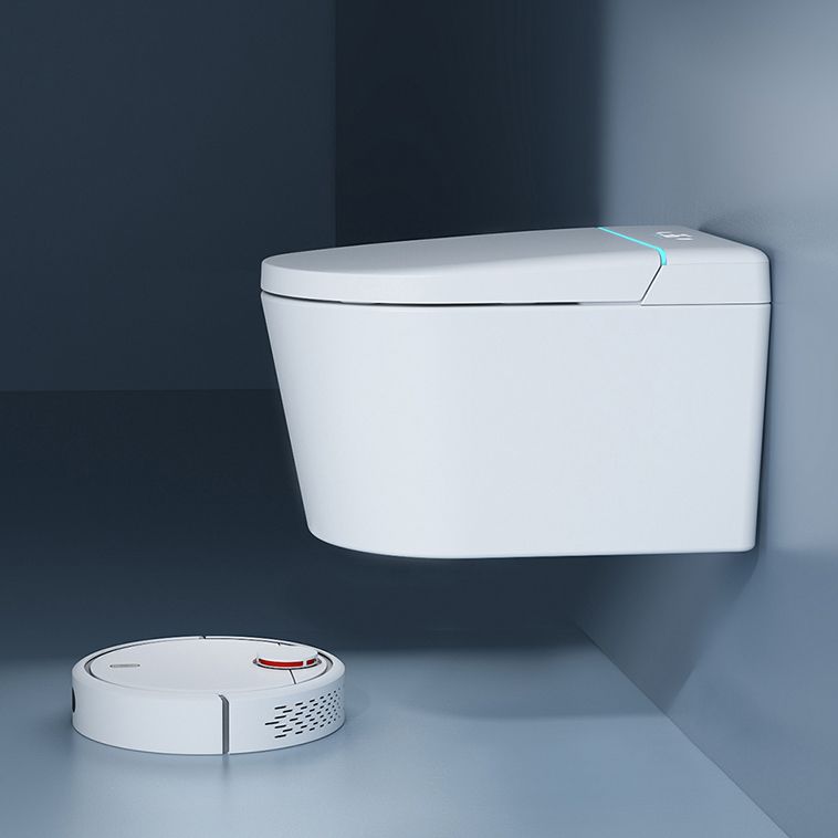 Modern Elongated Wall Hung Toilet Set with Foot Sensor Flushing Type Clearhalo 'Bathroom Remodel & Bathroom Fixtures' 'Bidets' 'Home Improvement' 'home_improvement' 'home_improvement_bidets' 'Toilets & Bidets' 1200x1200_11ea7895-8745-4603-b3b2-1f1fb167e380