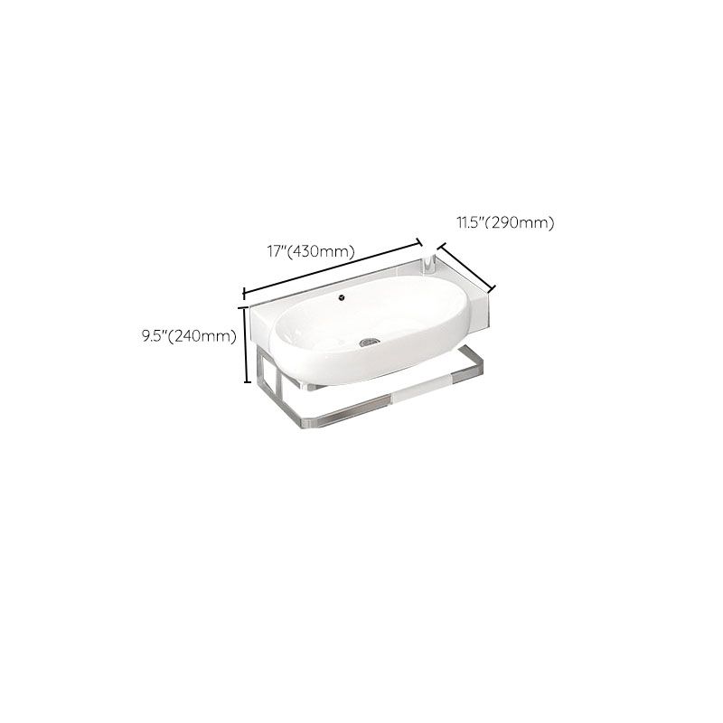 Bathroom Sink White Ceramic Wall-mounted Mirror Faucet Anti-spill Sink Clearhalo 'Bathroom Remodel & Bathroom Fixtures' 'Bathroom Sinks & Faucet Components' 'Bathroom Sinks' 'bathroom_sink' 'Home Improvement' 'home_improvement' 'home_improvement_bathroom_sink' 1200x1200_120a9f6b-714c-442f-a1d4-406206a25d47