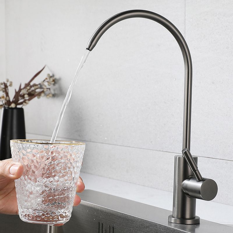Pull Down 1-Hold Single Handle Kitchen Faucet High Arch Water Filler Clearhalo 'Home Improvement' 'home_improvement' 'home_improvement_kitchen_faucets' 'Kitchen Faucets' 'Kitchen Remodel & Kitchen Fixtures' 'Kitchen Sinks & Faucet Components' 'kitchen_faucets' 1200x1200_1237aba3-ad49-4c4e-bd28-723b915f70cb