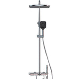 Grey Shower Set Thermostatic Button Intelligent Digital Display Bathroom Rain Shower Head Clearhalo 'Bathroom Remodel & Bathroom Fixtures' 'Home Improvement' 'home_improvement' 'home_improvement_shower_faucets' 'Shower Faucets & Systems' 'shower_faucets' 'Showers & Bathtubs Plumbing' 'Showers & Bathtubs' 1200x1200_126252f5-cf54-4548-ae93-b31d5592b1c5
