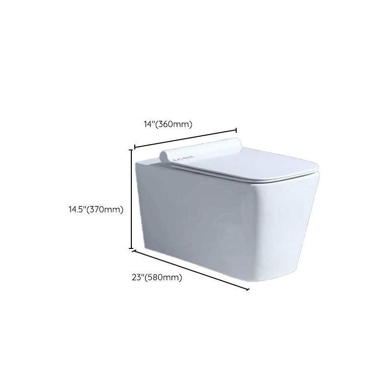 Modern Wall Mount Toilet Bowl 1-Piece Urine Toilet with Slow Close Seat for Washroom Clearhalo 'Bathroom Remodel & Bathroom Fixtures' 'Home Improvement' 'home_improvement' 'home_improvement_toilets' 'Toilets & Bidets' 'Toilets' 1200x1200_129b2222-ad6b-4afe-9bf3-1d9c8c74c35d