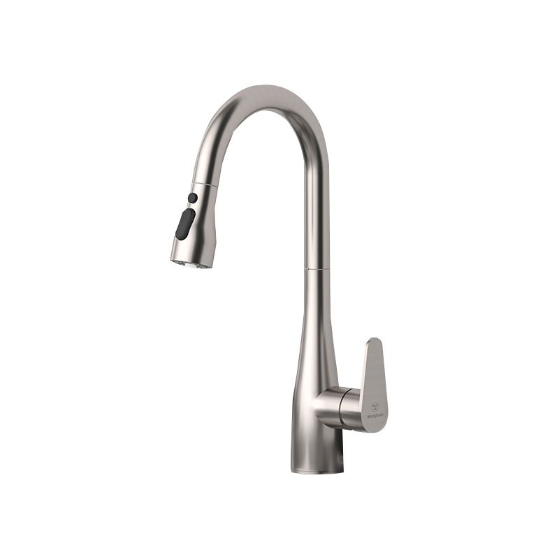 Modern Touch Sensor Kitchen Sink Faucet Swivel Spout with Pull Down Sprayer Clearhalo 'Home Improvement' 'home_improvement' 'home_improvement_kitchen_faucets' 'Kitchen Faucets' 'Kitchen Remodel & Kitchen Fixtures' 'Kitchen Sinks & Faucet Components' 'kitchen_faucets' 1200x1200_129fba16-9bc5-462c-88b5-b2a7e70af6d4