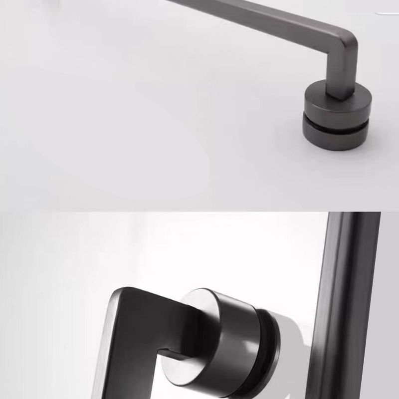 Narrow Full Frame Single Sliding Shower Door Tempered Glass Shower Door Clearhalo 'Bathroom Remodel & Bathroom Fixtures' 'Home Improvement' 'home_improvement' 'home_improvement_shower_tub_doors' 'Shower and Tub Doors' 'shower_tub_doors' 'Showers & Bathtubs' 1200x1200_12bf181e-a2dd-4841-acbd-3eee225f9c54