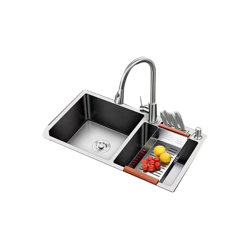 Modern Style Kitchen Sink Stainless Steel Dirt Resistant Kitchen Sink Clearhalo 'Home Improvement' 'home_improvement' 'home_improvement_kitchen_sinks' 'Kitchen Remodel & Kitchen Fixtures' 'Kitchen Sinks & Faucet Components' 'Kitchen Sinks' 'kitchen_sinks' 1200x1200_12c57408-61a3-41eb-8c15-1561cff19ead