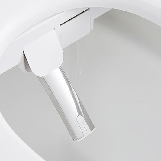 Elongated Wall Mounted Bidet 18.1" H Cotton White Smart Bidet with Warm Air Dryer Clearhalo 'Bathroom Remodel & Bathroom Fixtures' 'Bidets' 'Home Improvement' 'home_improvement' 'home_improvement_bidets' 'Toilets & Bidets' 1200x1200_12d2b34e-0dae-4bea-a5ac-50fc05e5a22b
