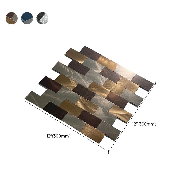 Rectangle Tile Peel and Stick Tile Kitchen Backsplash Peel and Stick Wall Tile Clearhalo 'Flooring 'Home Improvement' 'home_improvement' 'home_improvement_peel_stick_blacksplash' 'Peel & Stick Backsplash Tile' 'peel_stick_blacksplash' 'Walls & Ceilings' Walls and Ceiling' 1200x1200_12e14c16-8162-4586-a0f2-a269f5bc9835