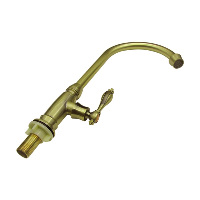 Traditional 2-Function Kitchen Faucet 1-Handle 1-Hole Faucet in Bronze Clearhalo 'Home Improvement' 'home_improvement' 'home_improvement_kitchen_faucets' 'Kitchen Faucets' 'Kitchen Remodel & Kitchen Fixtures' 'Kitchen Sinks & Faucet Components' 'kitchen_faucets' 1200x1200_12f6bb0b-0fe9-41d9-a15c-1429fb98933c