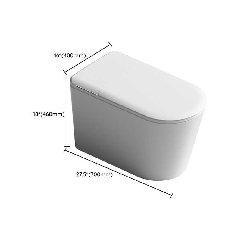 15.7"w Ceramic Smart Floor Mount Bidet in White with Heated Seat Clearhalo 'Bathroom Remodel & Bathroom Fixtures' 'Bidets' 'Home Improvement' 'home_improvement' 'home_improvement_bidets' 'Toilets & Bidets' 1200x1200_12f7dccd-4f40-415a-9d39-95e63cceeb4e