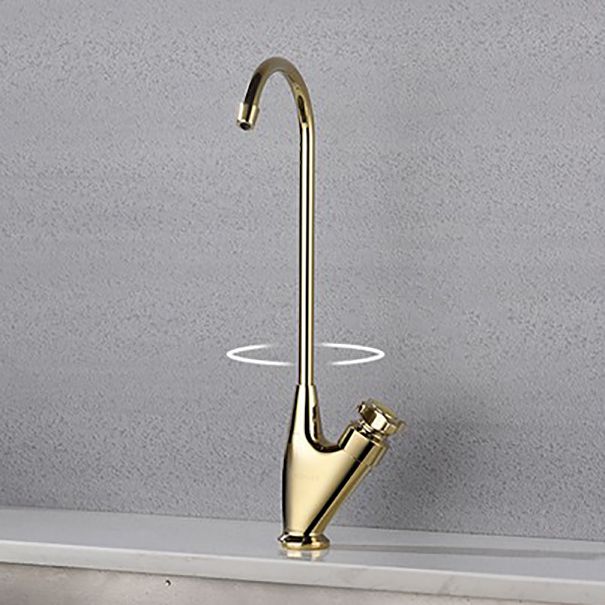 Contemporary Single Handle Kitchen Faucet Metal 1-Hold Bar Faucet Clearhalo 'Home Improvement' 'home_improvement' 'home_improvement_kitchen_faucets' 'Kitchen Faucets' 'Kitchen Remodel & Kitchen Fixtures' 'Kitchen Sinks & Faucet Components' 'kitchen_faucets' 1200x1200_130a8c42-f16a-4acd-adc7-6d0310de77a3