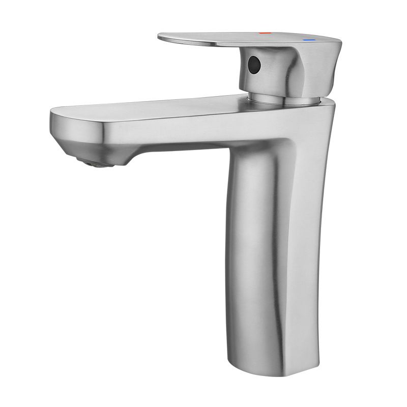 Square 1-Handle Bathroom Faucet 1 Hole Vessel Sink Bathroom Faucet Clearhalo 'Bathroom Remodel & Bathroom Fixtures' 'Bathroom Sink Faucets' 'Bathroom Sinks & Faucet Components' 'bathroom_sink_faucets' 'Home Improvement' 'home_improvement' 'home_improvement_bathroom_sink_faucets' 1200x1200_130fa2db-e77a-436e-97c0-f635d336c316
