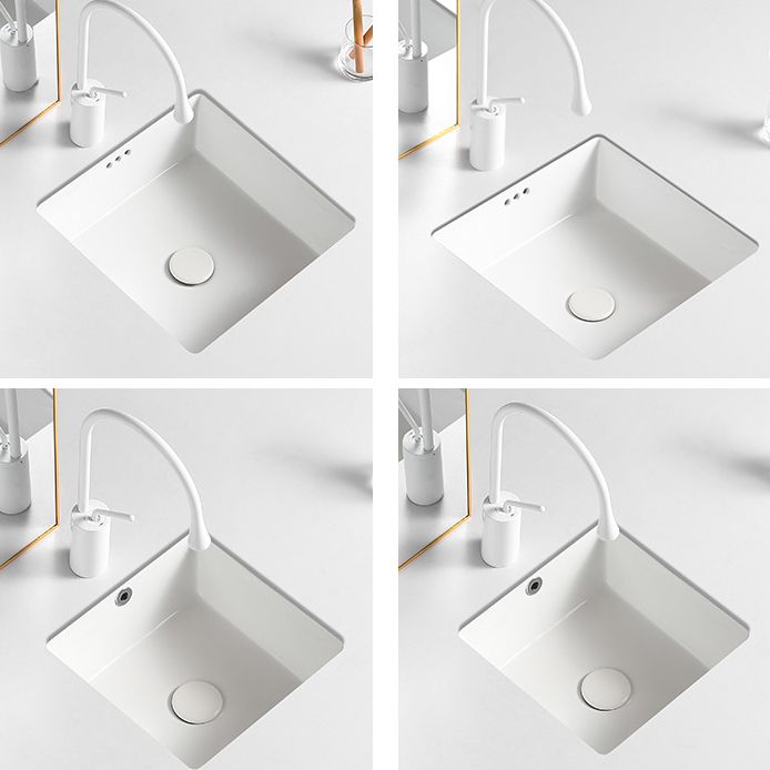 Modern Single Bowl Kitchen Sink Quartz Kitchen Sink with Round Shape Clearhalo 'Bathroom Remodel & Bathroom Fixtures' 'Bathroom Sinks & Faucet Components' 'Bathroom Sinks' 'bathroom_sink' 'Home Improvement' 'home_improvement' 'home_improvement_bathroom_sink' 1200x1200_132cf1e4-b4c0-4b40-8380-fc2ccadfb5f4