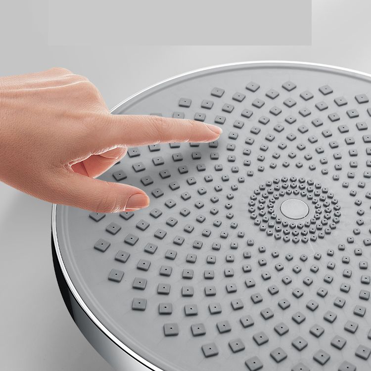 Round Fixed Shower Metal Modern Shower Head Combo Head for Bathroom Clearhalo 'Bathroom Remodel & Bathroom Fixtures' 'Home Improvement' 'home_improvement' 'home_improvement_shower_heads' 'Shower Heads' 'shower_heads' 'Showers & Bathtubs Plumbing' 'Showers & Bathtubs' 1200x1200_133384c9-4838-461b-ab31-dc0ca2344716