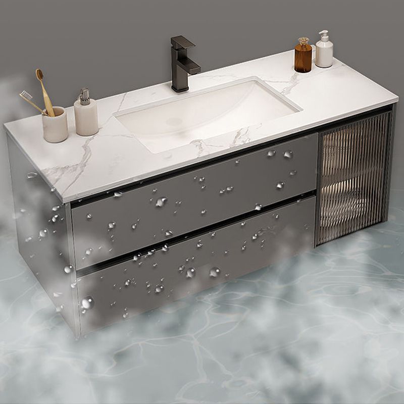 Modern Bathroom Sink Vanity Mirror Cabinet Vanity Cabinet with Storage Shelving Clearhalo 'Bathroom Remodel & Bathroom Fixtures' 'Bathroom Vanities' 'bathroom_vanities' 'Home Improvement' 'home_improvement' 'home_improvement_bathroom_vanities' 1200x1200_1336d3e7-1a45-410f-b611-6e82cc45c9b6