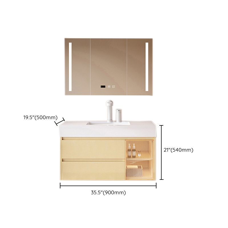 Contemporary Wood Sink Cabinet Bathroom Vanity Cabinet with Storage Clearhalo 'Bathroom Remodel & Bathroom Fixtures' 'Bathroom Vanities' 'bathroom_vanities' 'Home Improvement' 'home_improvement' 'home_improvement_bathroom_vanities' 1200x1200_134e4d78-3922-402c-bf41-6e474c394a84