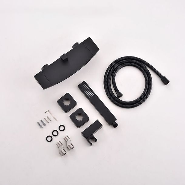 Modern Tub Faucet Trim Copper Lever Handles Wall Mounted Waterfall Bathroom Faucet Clearhalo 'Bathroom Remodel & Bathroom Fixtures' 'Bathtub Faucets' 'bathtub_faucets' 'Home Improvement' 'home_improvement' 'home_improvement_bathtub_faucets' 1200x1200_137d0e86-de8f-4491-ad8b-fbf6d5706414