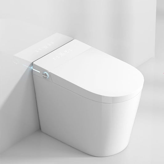 Minimalist White Temperature Control Bidet Elongated Toilet Seat Bidet with Heated Seat Clearhalo 'Bathroom Remodel & Bathroom Fixtures' 'Bidets' 'Home Improvement' 'home_improvement' 'home_improvement_bidets' 'Toilets & Bidets' 1200x1200_137fd68c-593a-4cd5-971c-8a1c1135f303