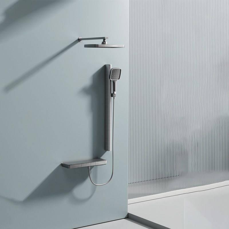 Contemporary Shower Set Handheld Shower Head Wall Mounted Shower System Clearhalo 'Bathroom Remodel & Bathroom Fixtures' 'Home Improvement' 'home_improvement' 'home_improvement_shower_faucets' 'Shower Faucets & Systems' 'shower_faucets' 'Showers & Bathtubs Plumbing' 'Showers & Bathtubs' 1200x1200_13809f3f-9e7d-4b18-9ad1-2c7f09746119