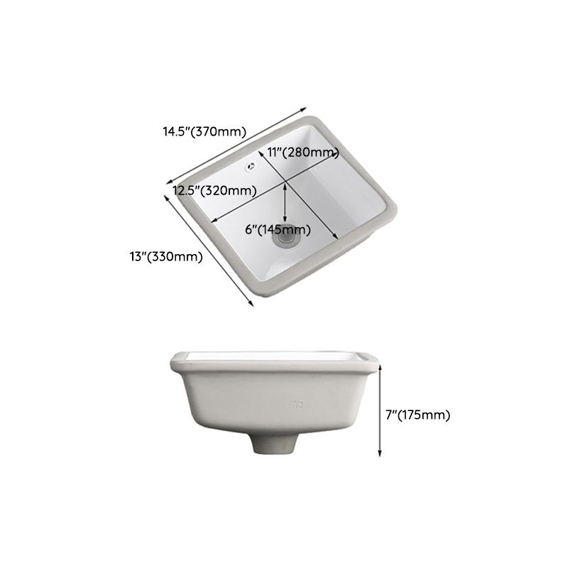Traditional Undermount Vanity Sink Round Porcelain with Overflow Basin Sink Clearhalo 'Bathroom Remodel & Bathroom Fixtures' 'Bathroom Sinks & Faucet Components' 'Bathroom Sinks' 'bathroom_sink' 'Home Improvement' 'home_improvement' 'home_improvement_bathroom_sink' 1200x1200_138e6e2c-9ae2-4727-92b3-b30e7f3a2067