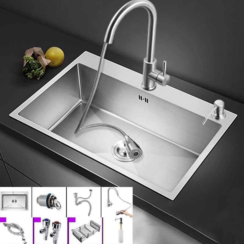 Classic Kitchen Sink Stainless Steel Friction Resistant Kitchen Sink with Drain Assembly Clearhalo 'Home Improvement' 'home_improvement' 'home_improvement_kitchen_sinks' 'Kitchen Remodel & Kitchen Fixtures' 'Kitchen Sinks & Faucet Components' 'Kitchen Sinks' 'kitchen_sinks' 1200x1200_139befe2-470d-4720-ba3d-21731322276a
