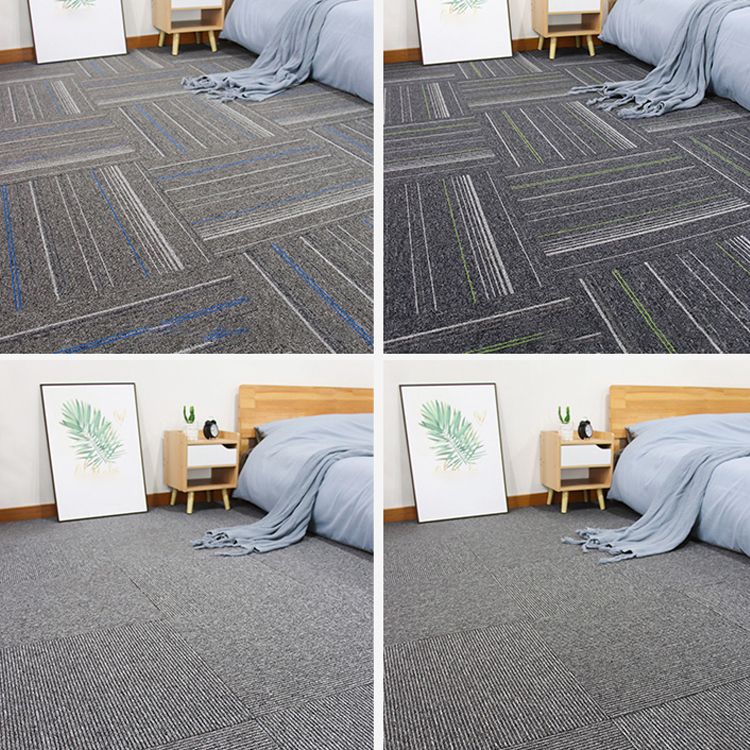 Modern Carpet Floor Tile Self Adhesive Level Loop Stain Resistant Carpet Tile Clearhalo 'Carpet Tiles & Carpet Squares' 'carpet_tiles_carpet_squares' 'Flooring 'Home Improvement' 'home_improvement' 'home_improvement_carpet_tiles_carpet_squares' Walls and Ceiling' 1200x1200_13a66383-ea56-4a0a-84e0-8e60dc5152ad
