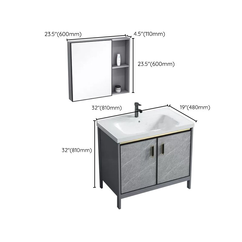 Modern Bathroom Sink Vanity Freestanding Faucet Included Bathroom Vanity Set Clearhalo 'Bathroom Remodel & Bathroom Fixtures' 'Bathroom Vanities' 'bathroom_vanities' 'Home Improvement' 'home_improvement' 'home_improvement_bathroom_vanities' 1200x1200_13d98d3f-0d94-47ac-9a0a-b4d6406d7916