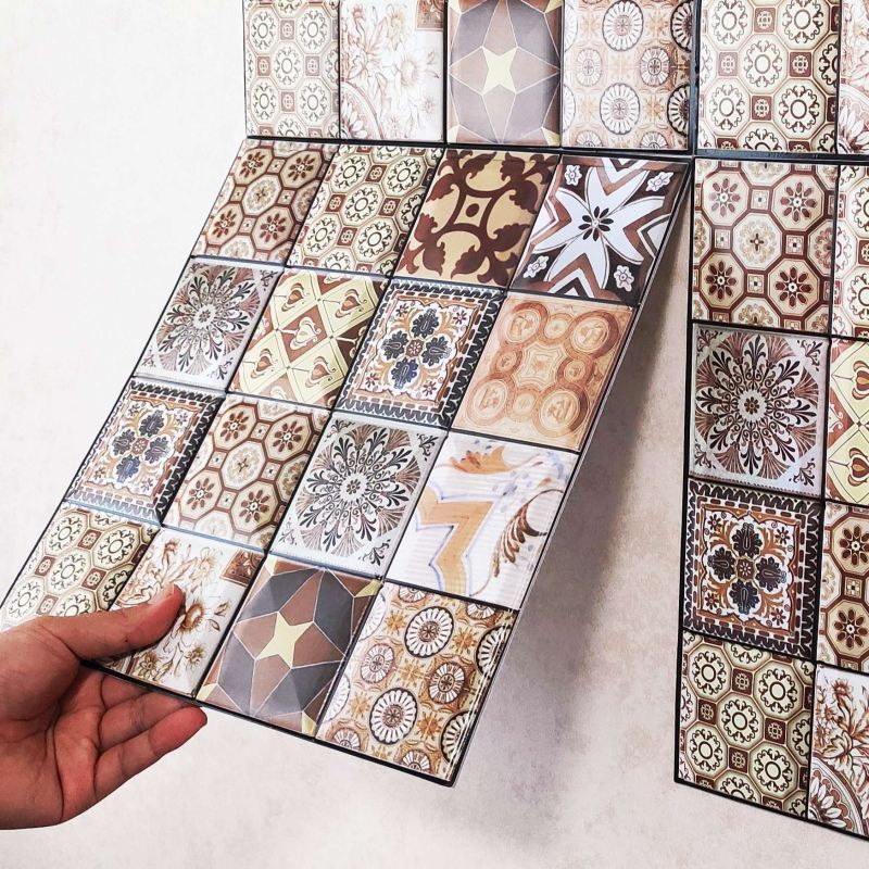 Contemporary Peel and Stick Tile Mosaic Tile Peel and Stick Wall Tile ...