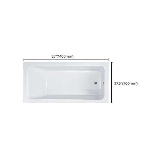 Modern Drop-in Acrylic Bathtub Internal Drain White Soaking Tub Clearhalo 'Bathroom Remodel & Bathroom Fixtures' 'Bathtubs' 'Home Improvement' 'home_improvement' 'home_improvement_bathtubs' 'Showers & Bathtubs' 1200x1200_141a2bf3-5104-4258-9881-dd1c0e68f328