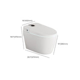 Elongated White Floor Mount Bidet with Heated Seat,15.75" Long Clearhalo 'Bathroom Remodel & Bathroom Fixtures' 'Bidets' 'Home Improvement' 'home_improvement' 'home_improvement_bidets' 'Toilets & Bidets' 1200x1200_141d9c28-617e-4616-a9b8-c807e058523e