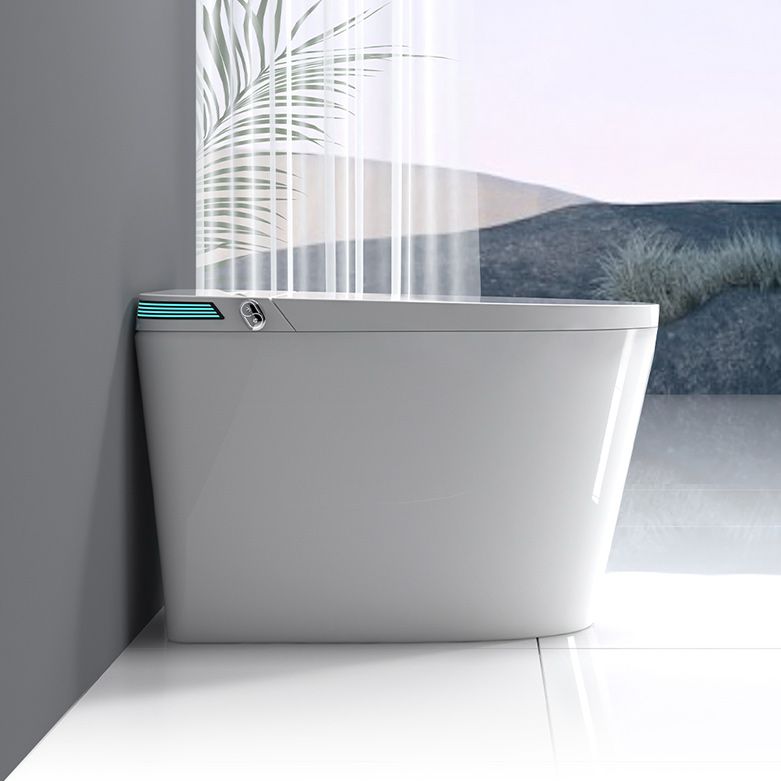 Contemporary 19.6" H White Electronic Toilet Elongated Bidet Seat Clearhalo 'Bathroom Remodel & Bathroom Fixtures' 'Bidets' 'Home Improvement' 'home_improvement' 'home_improvement_bidets' 'Toilets & Bidets' 1200x1200_14206515-6e28-46fa-b4d8-e348e83e3117