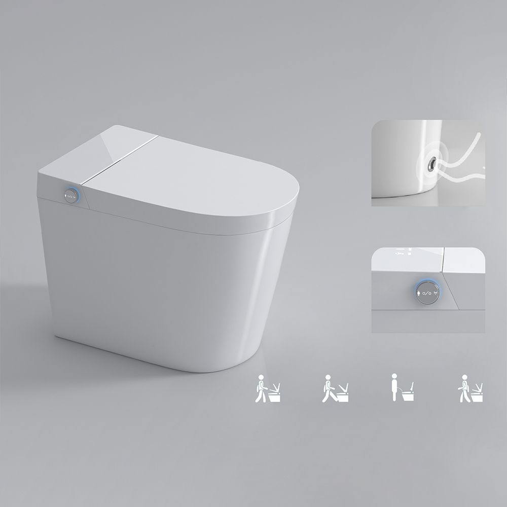 Contemporary Elongated Floor Mount Bidet White Smart Bidet with Bidet And Seat Clearhalo 'Bathroom Remodel & Bathroom Fixtures' 'Bidets' 'Home Improvement' 'home_improvement' 'home_improvement_bidets' 'Toilets & Bidets' 1200x1200_142e0912-335d-4f8a-8763-99c480e81406