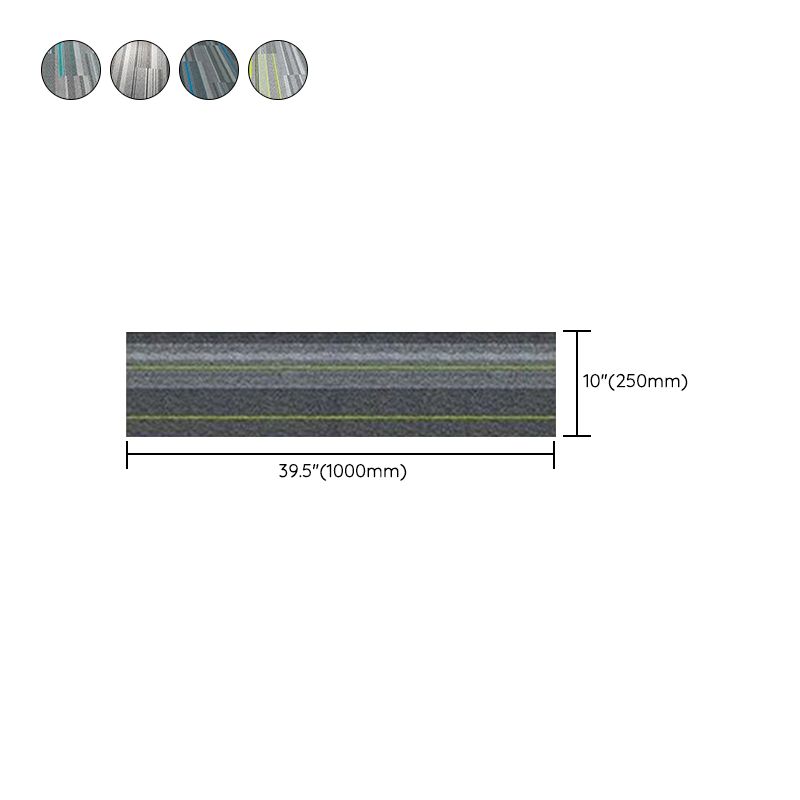 Modern Level Loop Carpet Tiles Stripe Print Interlocking Carpet Floor Tile Clearhalo 'Carpet Tiles & Carpet Squares' 'carpet_tiles_carpet_squares' 'Flooring 'Home Improvement' 'home_improvement' 'home_improvement_carpet_tiles_carpet_squares' Walls and Ceiling' 1200x1200_14496fe6-8448-4b0e-a576-6bbd6d63552b