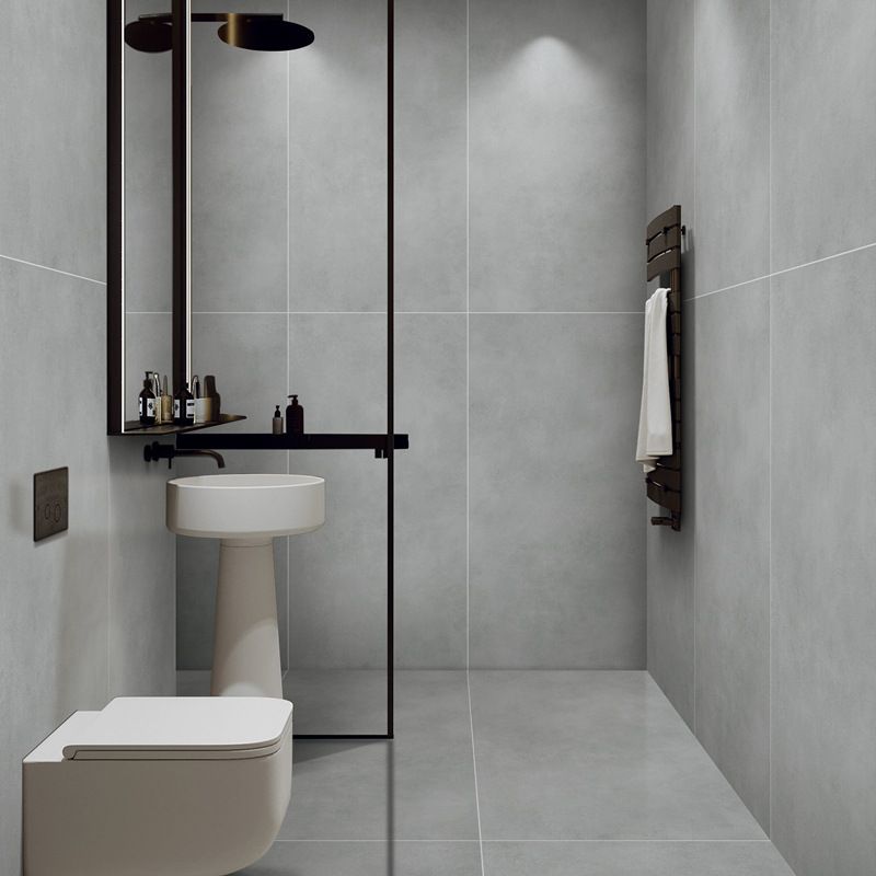 Porcelain Floor and Wall Tile Solid Color Rectangle Bathroom Tile Clearhalo 'Floor Tiles & Wall Tiles' 'floor_tiles_wall_tiles' 'Flooring 'Home Improvement' 'home_improvement' 'home_improvement_floor_tiles_wall_tiles' Walls and Ceiling' 1200x1200_1459aacd-b027-4870-8279-2316a1a0b5da