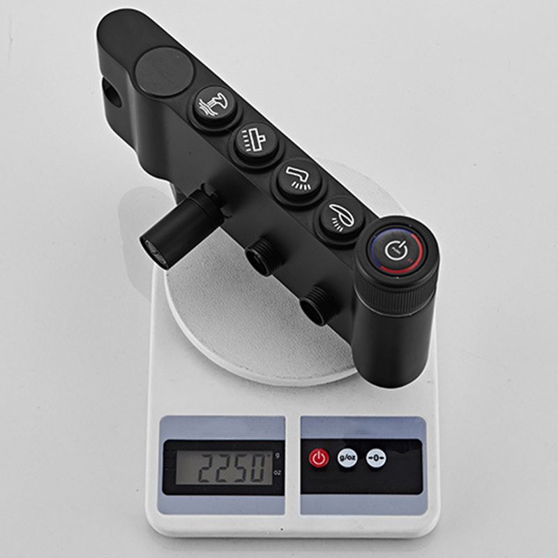 Modern Volume Control Shower Dual Shower Head Square Shower Faucet with Massage Jets Clearhalo 'Bathroom Remodel & Bathroom Fixtures' 'Home Improvement' 'home_improvement' 'home_improvement_shower_faucets' 'Shower Faucets & Systems' 'shower_faucets' 'Showers & Bathtubs Plumbing' 'Showers & Bathtubs' 1200x1200_1459e3b2-54a8-4c3f-83e0-d6b7e68ab763