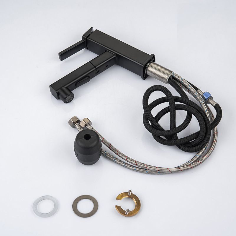 Contemporary Vessel Sink Faucet Copper Single Handle Low Arc Retractable Vessel Faucet Clearhalo 'Bathroom Remodel & Bathroom Fixtures' 'Bathroom Sink Faucets' 'Bathroom Sinks & Faucet Components' 'bathroom_sink_faucets' 'Home Improvement' 'home_improvement' 'home_improvement_bathroom_sink_faucets' 1200x1200_1483e9a1-f653-45db-850a-86c1c605d9b6